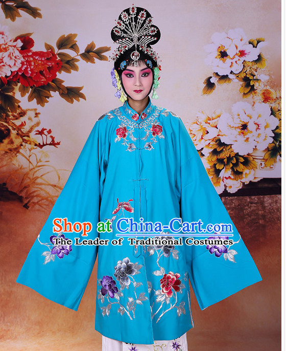 Ancient Chinese Beijing Opera Costumes Peking Opera Hua Dan Princess Costume and Hair Pieces Complete Set for Women