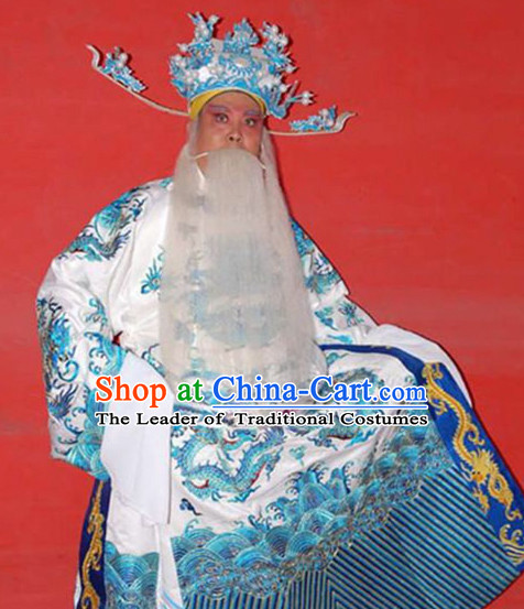 Chinese Traditional Opera Embroidered Dragon Robe