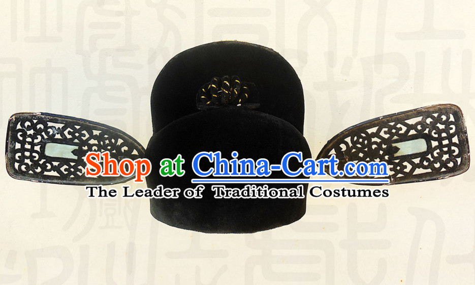 Ancient Chinese Official Black Hat for Men