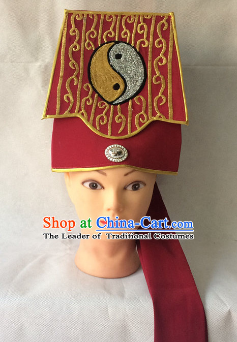 Traditional Chinese Classical Opera Taoist Hat for Men
