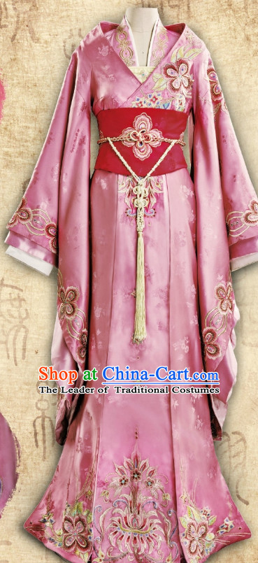 Ancient Chinese Imperial Embroidered Empress Royal Wedding Dresses Clothing Complete Set