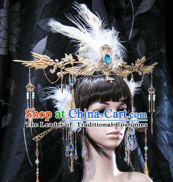 Tang Dynasty Emperor Crown Headpieces Hair Accessories Set