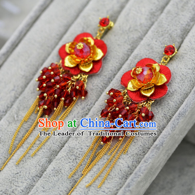 Chinese Ancient Style Hair Jewelry Accessories, Princess, Hanfu, Xiuhe Suit, Wedding Bride Earrings for Women