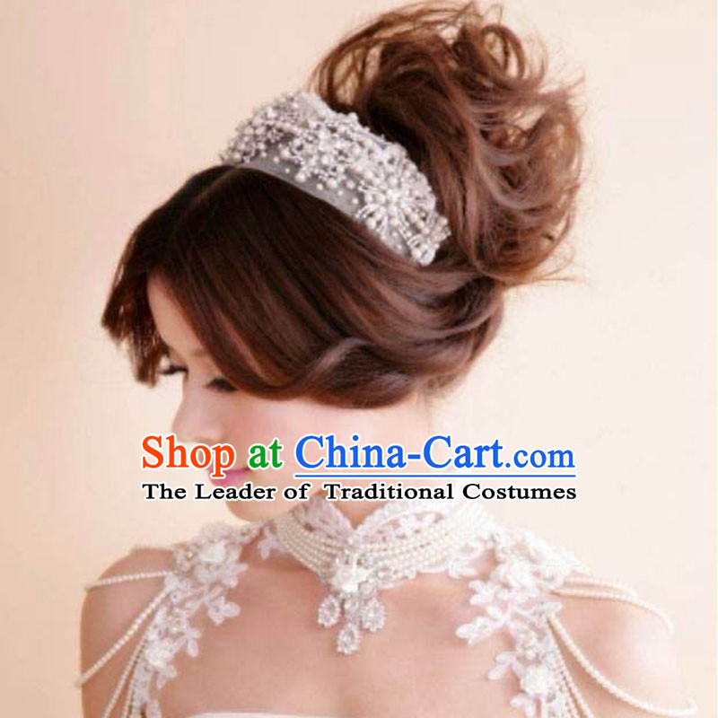 Traditional Jewelry Accessories, Princess Bride Royal Crown, Wedding Hair Accessories, Baroco Style Lace Headwear for Women
