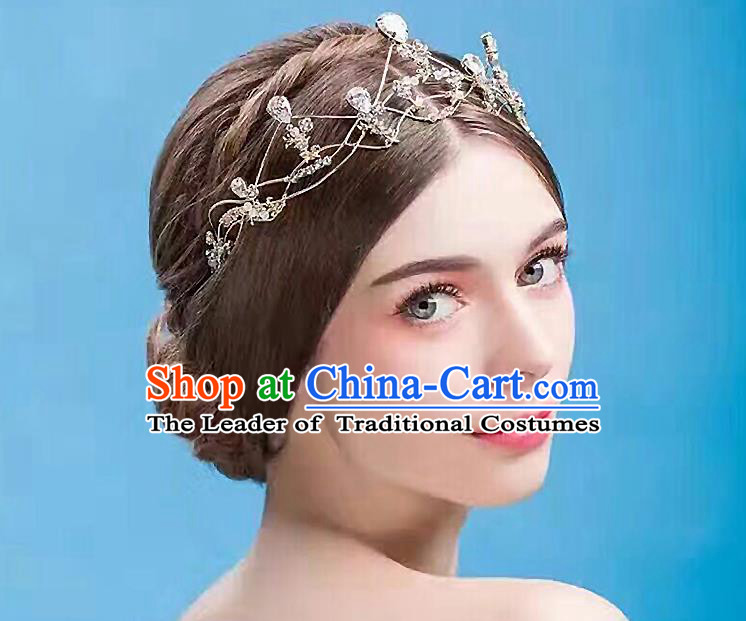 Traditional Jewelry Accessories, Princess Wedding Hair Accessories, Bride Wedding Hair Accessories, Baroco Style Crystal Royal Crown Headwear for Women