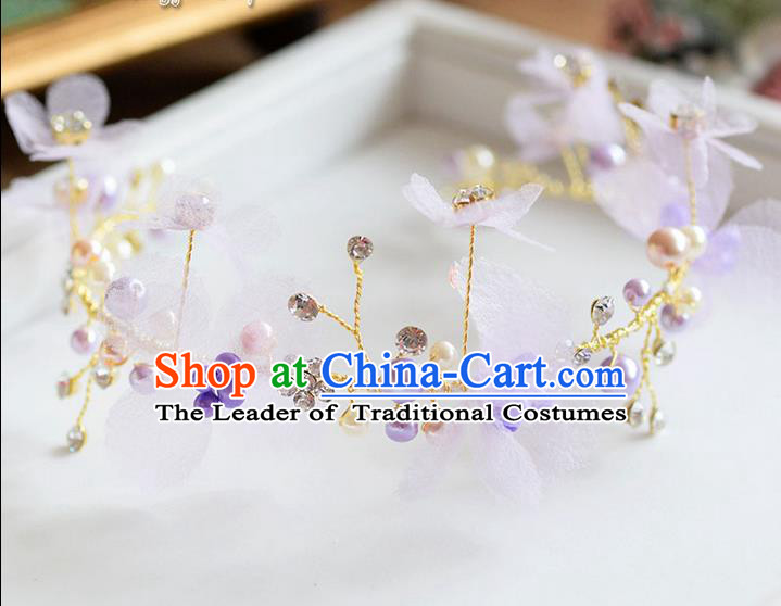 Traditional Jewelry Accessories, Princess Hair Accessories, Bride Wedding Hair Accessories, Headwear, Baroco Style Pearl Hair Claw for Women