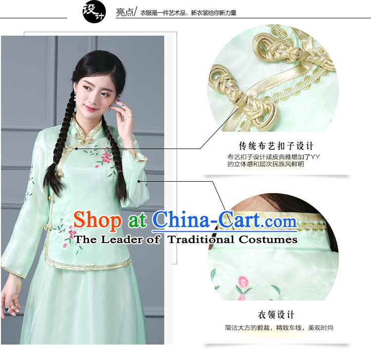Chinese Traditional Dress Min Guo Time Girl Clothing Nobel Lady Stage costumes Ladies