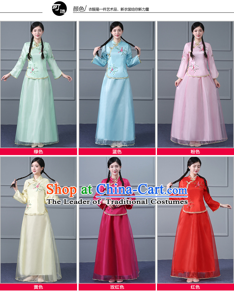 Chinese Traditional Dress Min Guo Time Girl Clothes Nobel Lady Stage costumes Ladies