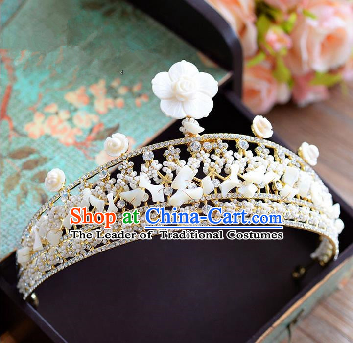 Traditional Jewelry Accessories, Palace Princess Bride Royal Crown, Engagement Royal Crown, Wedding Hair Accessories, Baroco Style Headwear for Women