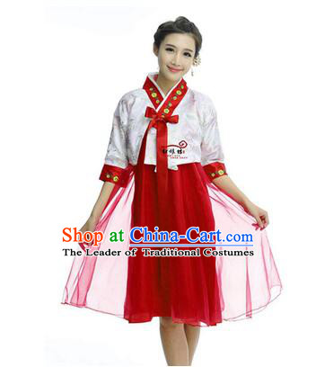 Women Shirt Skirt Korean Clothes Show Costume Shirt Sleeves Korean Traditional Dress Dae Jang Geum White Top Red Skirt