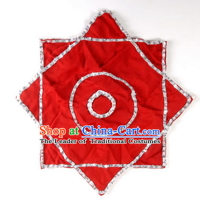 Traditional Chinese Dance Folk Dance Stage Props Handkerchief Er Ren Zhuan Props Large Handkerchief Anise Towel