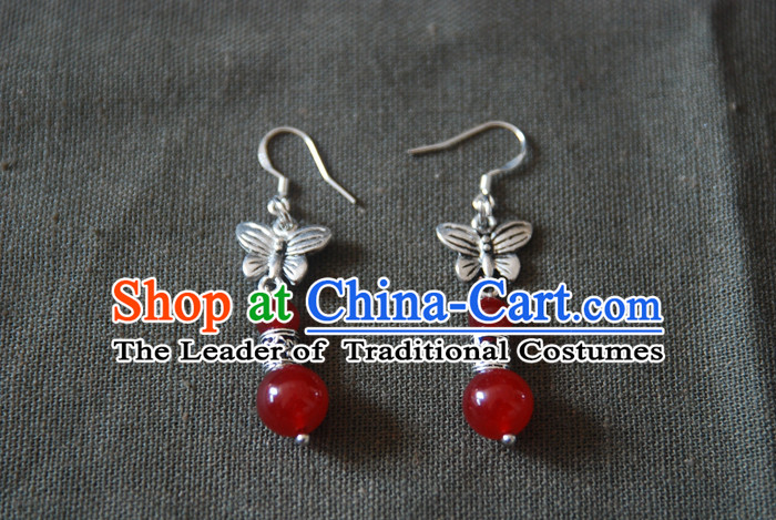 Chinese Ancient Style Hanfu Bride Earrings for Women