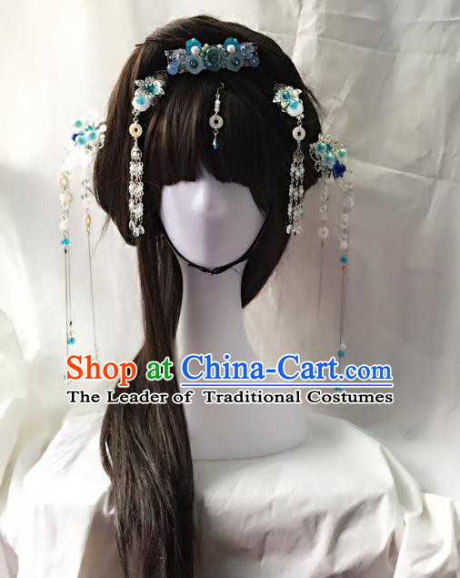 Chinese Traditional Accessories, Chinese Ancient Style Imperial Queen Hair Jewelry Accessories, Hairpins, Headwear, Headdress, Hair Fascinators Set for Women