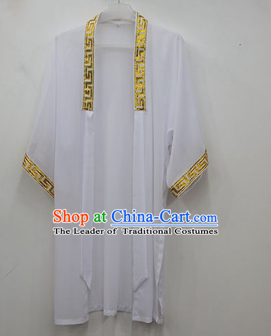 White Wudang Uniform Taoist Uniform Kungfu Kung Fu Clothing Clothes Pants Shirt Supplies Wu Gong Outfits Mantle Cape