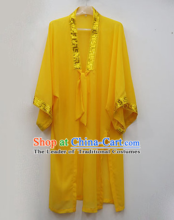Yellow Wudang Uniform Taoist Uniform Kungfu Kung Fu Clothing Clothes Pants Shirt Supplies Wu Gong Outfits Mantle Cape