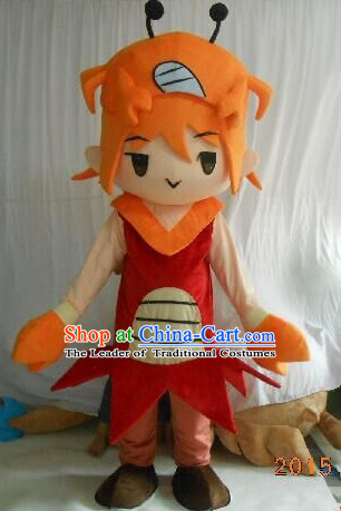 Professional Custom Mascot Uniforms Mascot Outfits Customized Cartoon Character Walking Crab Boy Mascot Costumes