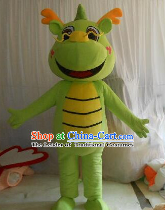 Professional Custom Mascot Uniforms Mascot Outfits Customized Cartoon Character Walking Dragon Mascot Costumes