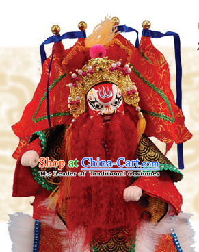 Traditional Chinese Handmade Superhero General Glove Puppet Hand Puppets