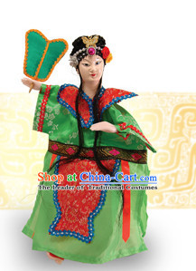 Traditional Chinese Handmade Iron Fan Princess Glove Puppet Hand Puppets