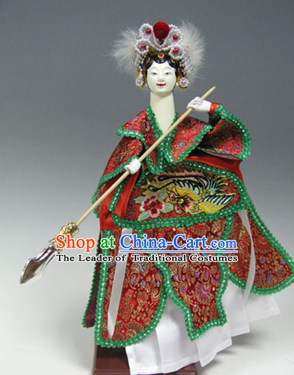 Traditional Chinese Handmade Fan Lihua Glove Puppet String Puppet Hand Puppets Hand Marionette Puppet Arts Collectibles