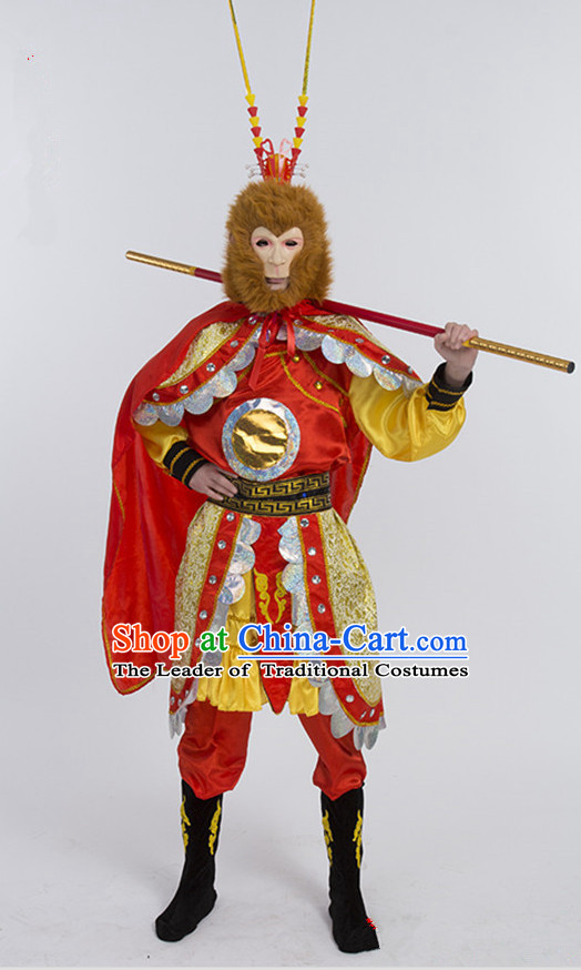 Chinese Traditional Kung Fu Monkey Fist Costume Wing Chun Apparel Taiji Uniform for Adults Kids Girls Boys