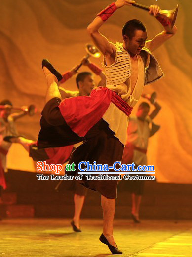 Chinese Classical Folk Dance Costumes for Men