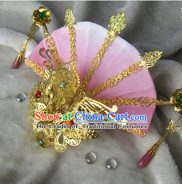 Ancient Chinese Empress Princess Phoenix Queen Crown Coronet Headpieces Headdress Hair Accessories Set
