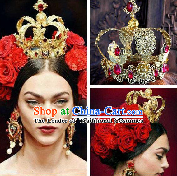 Top Handmade Imperial Royal European Hat for Queen