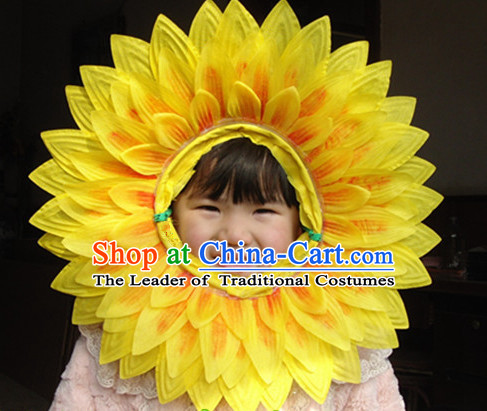 Beautiful Sunflower Face Props for Children