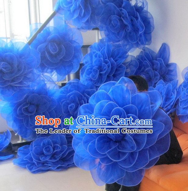 Blue Rose Flower Dance Props Props for Dance Dancing Props for Sale for Kids Dance Stage Props Dance Cane Props Umbrella Children Adults