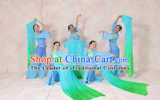 Pure Silk Traditional Chinese Fans Oriental Fan Folk Dance Dance Ribbons Cultural Dances Hand Fan