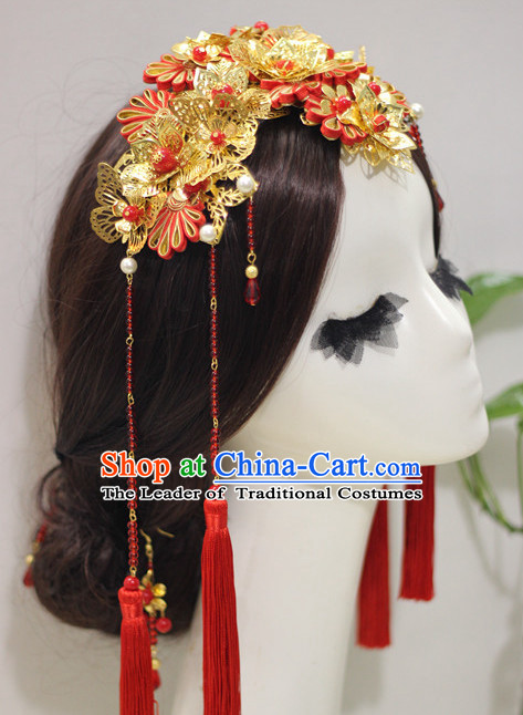 Handmade Classical Wedding Hair Accessories Fascinators Hair Sticks Hairpins Hair Bows Hair Pieces Bridal Hair Clips Prince Empress Queen Crown Coronet