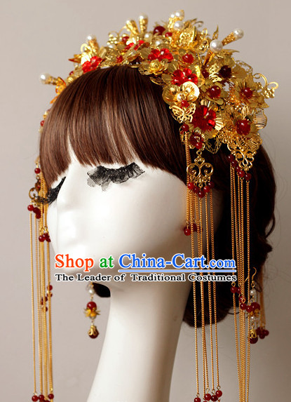 Handmade Classical Wedding Hair Accessories Fascinators Hair Sticks Hairpins Hair Bows Hair Pieces Bridal Hair Clips Prince Empress Queen Crown Coronet
