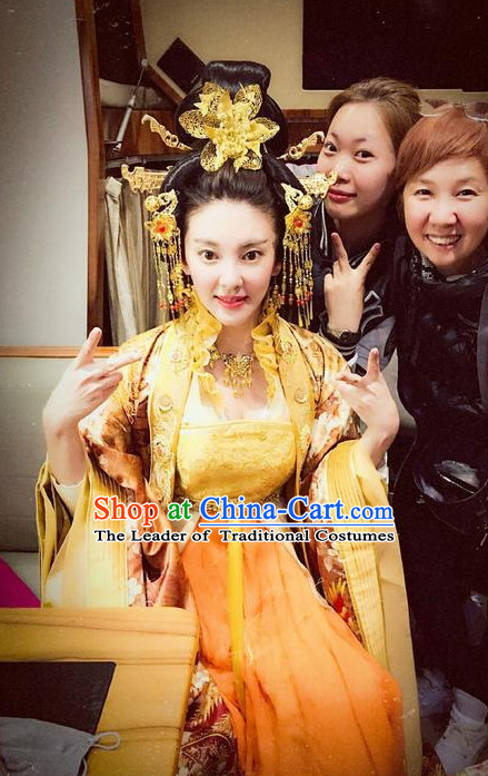 Ancient Chinese Empress Hair Accessories and Wig Set