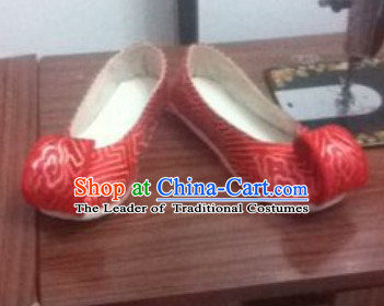 Chinese Classical Red Wedding Shoes