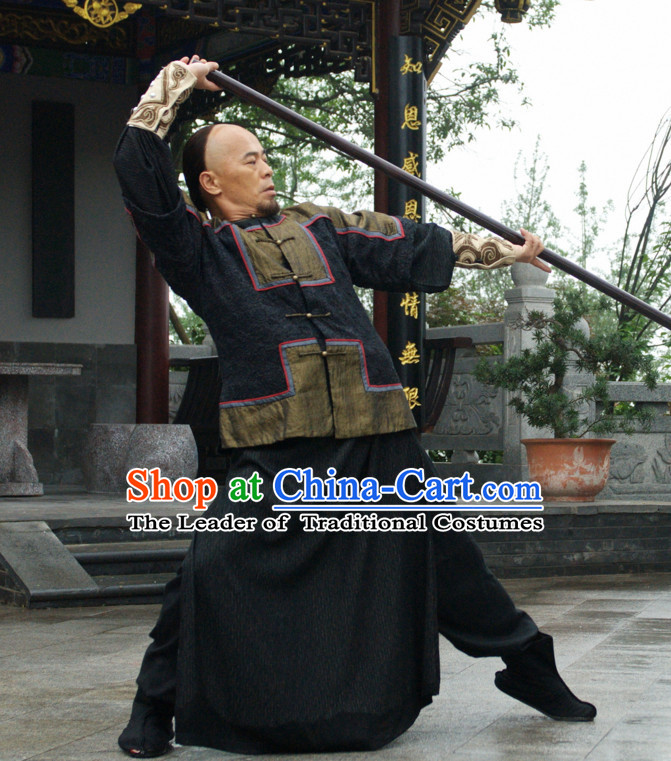 Ancient Chinese Style Kung Fu Costumes Complete Set for Men or Boys