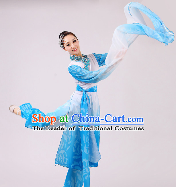 Chinese Traditional Stage Folk Dance Dancewear Costumes Dancer Costumes Dance Costumes Clothes and Headdress