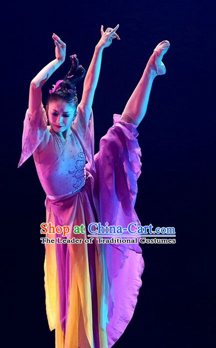 Chinese Classical Dance Costumes Complete Set for Women