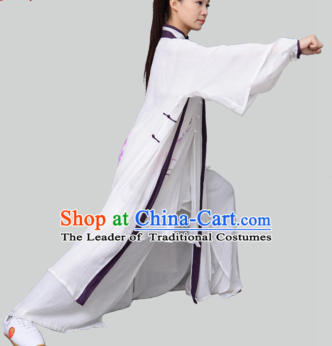 Top Chinese Traditional Competition Championship Tai Chi Taiji Teacher Clothes Suits Uniforms