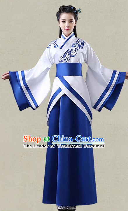 Hanfu Clothing Custom Traditional Han Dynasty Chinese Hanfu Dreses Han Clothing Hanzhuang Historical Dress and Accessories Complete Set
