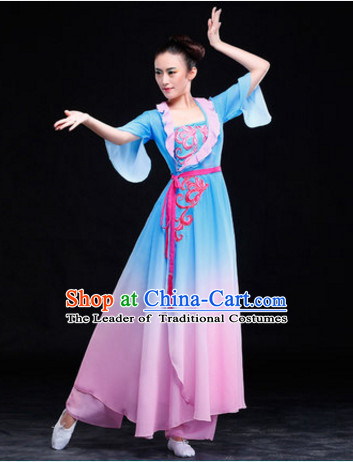 Chinese Classical Gradient Dancing Skirt for Women and Girls