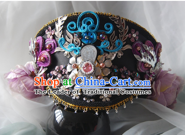 Qing Dynasty Imperial Royal Quene Phoenix Hairstyle Wigs Hairstyle Chinese Oriental Hairstyles