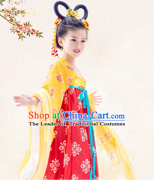 Traditional Chinese Costume Chinese Classical Clothing Princess Garment and Headpieces Complete Set for Women