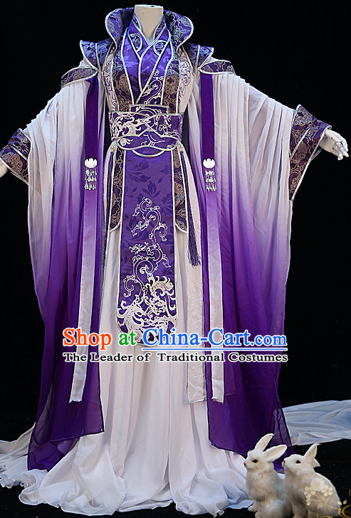 Ancient Chinese Princess Dresses Hanzhuang Han Fu Han Clothing Traditional Chinese Dress Hanfu National Costumes and Hair Jewelry Complete Set for Women or Girls