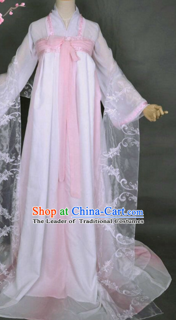 Top Chinese Ancient Tang Dynasty Artist Dresses Theater and Reenactment Costumes Complete Set for Women Girls