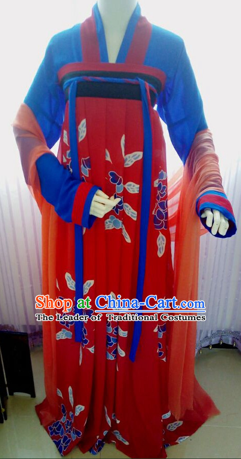 Chinese Tang Dynasty Women Clothing Complete Set