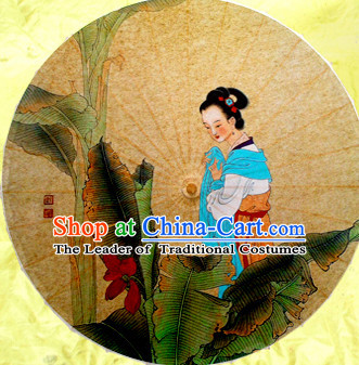Traditional Rainproof Handmade Chinese Classic Oil Paper Beauty Umbrellas China Dance Umbrella Stage Performance Umbrella Dancing Props