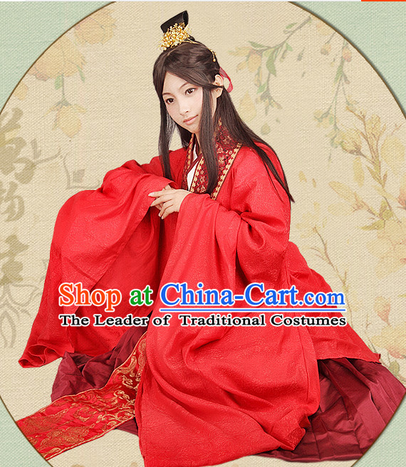 white hanfu dragon robe white dress hanfu clothing handmade vest bjd qi pao princess dress Chinese fairy hand painted red wedding