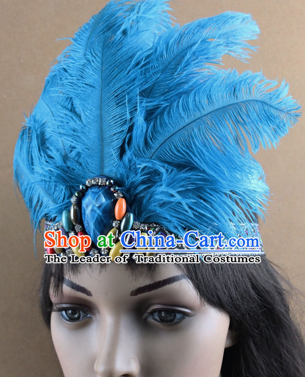 Handmade Feather Hair Pin Hair Accessory Headwear Hair Accessorie Head Dress Head Piece Jewel Set