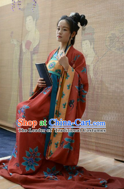 Traditional Chinese Ancient Tang Dynasty Clothing Imperial Wedding Dresses Beijing Classical Chinese Bridal Clothing for Women